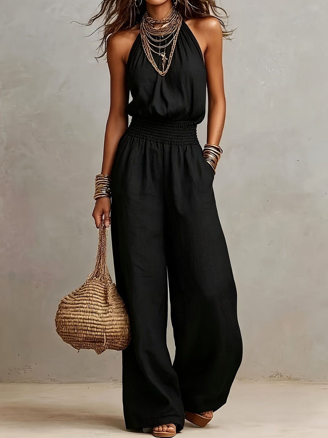 Lioraen™ Mono Elegant with Open Back and Relaxed Cut