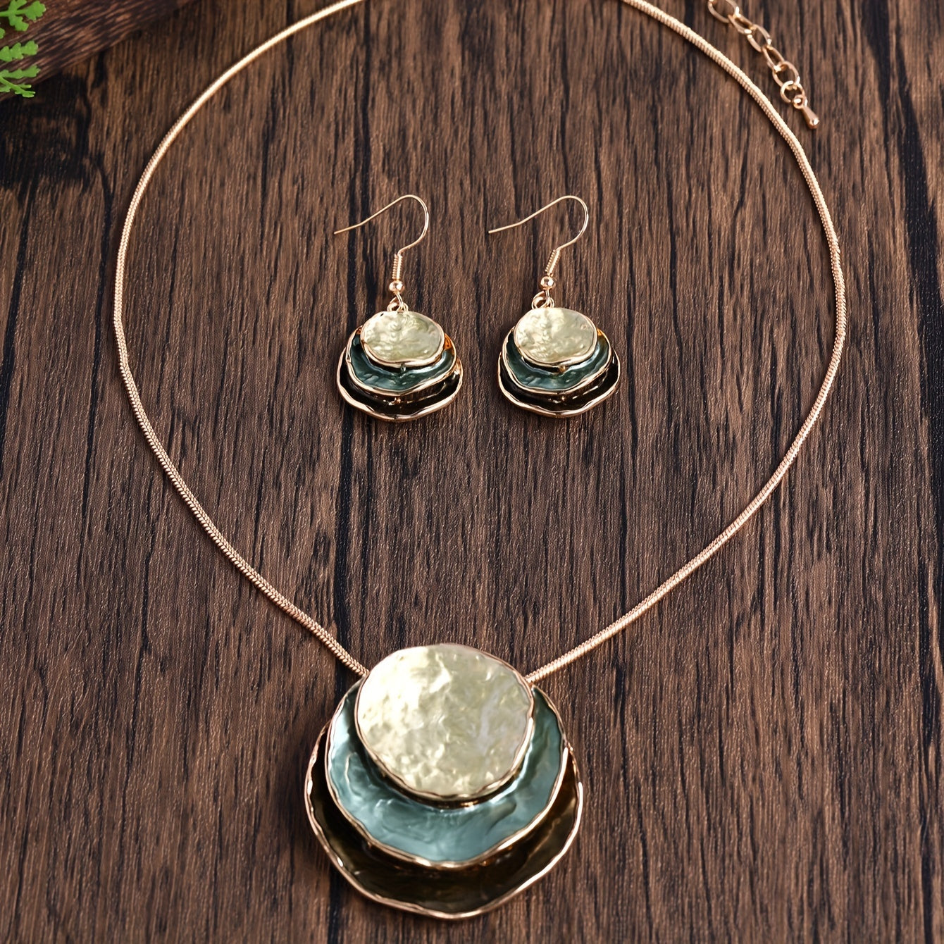 Vedae™ Elegant Flower Earrings with Gold Finish and Pearl