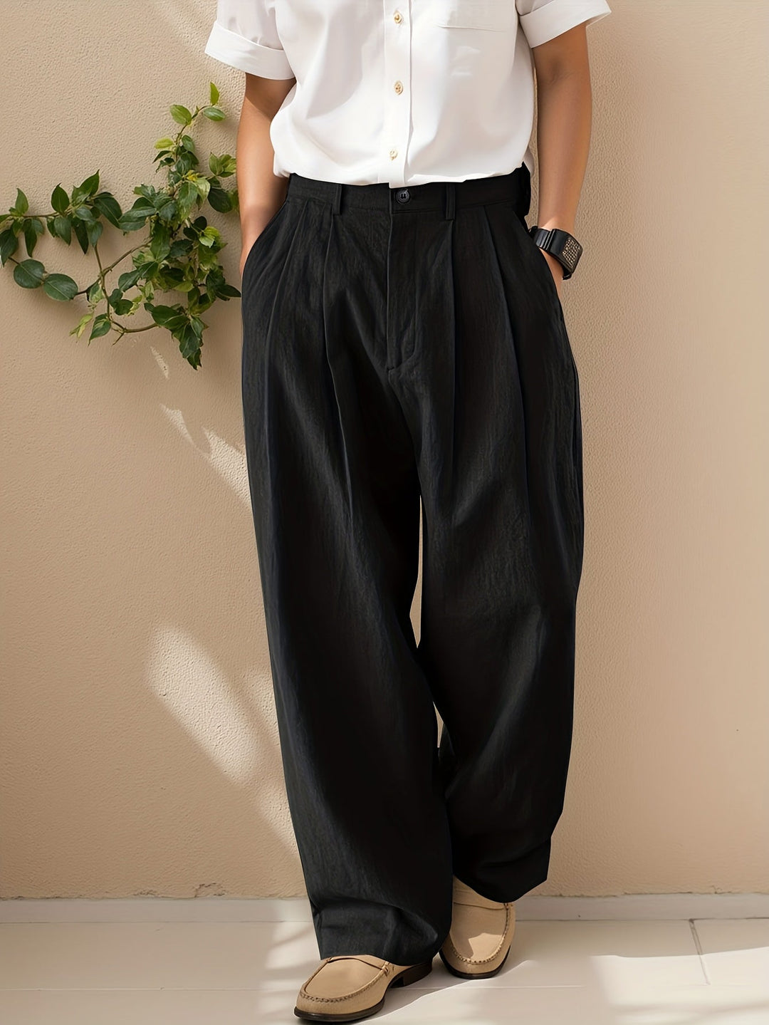 Vruxeth | Straight Leg Pants for Men with Relaxed Fit and Modern Style