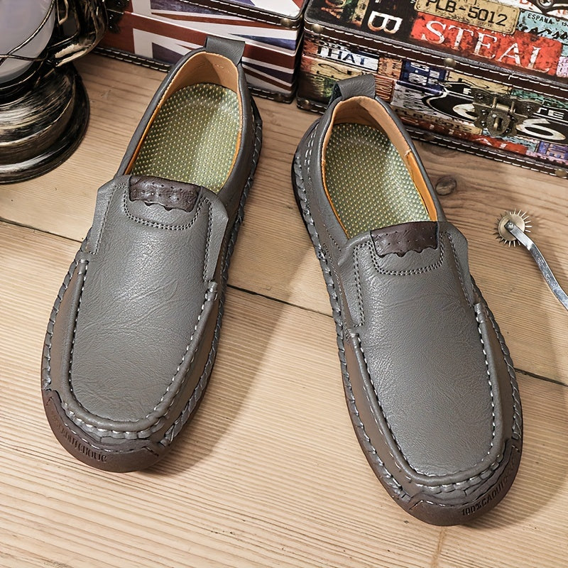 Zorvik | British Men's Loafers with Handcrafted Stitching and Non-Slip Sole