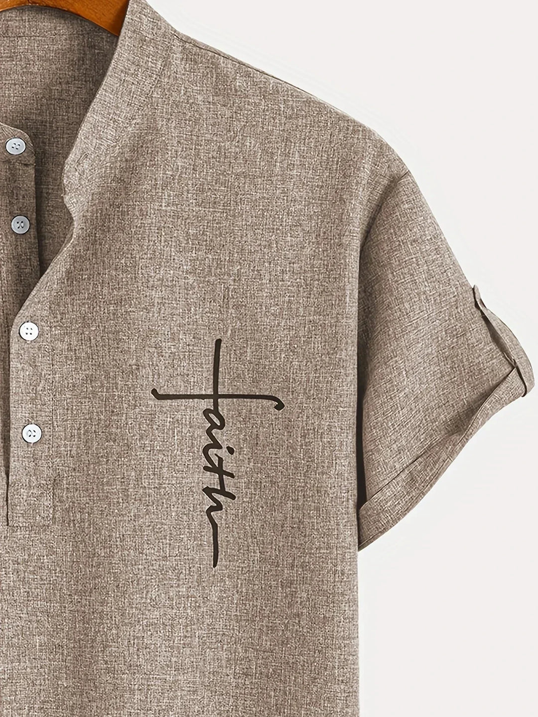 Hayes™ Elegant Short Sleeve High Neck Shirt