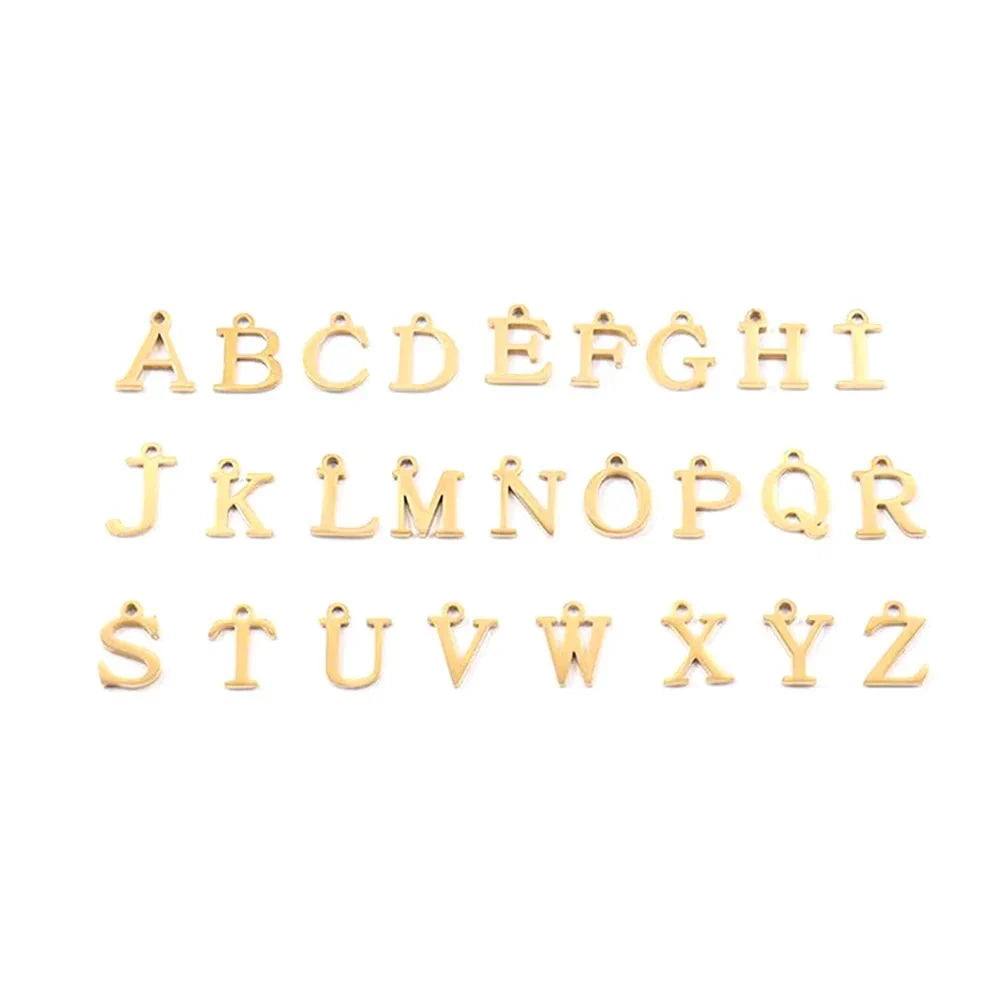 Ganelle™ Collar with Circular Lock Closure and Initial in Paperclip Shape