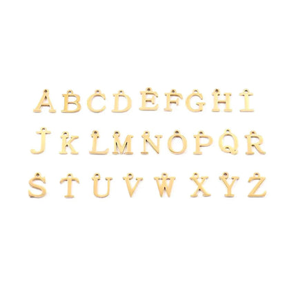 Ganelle™ Collar with Circular Lock Closure and Initial in Paperclip Shape