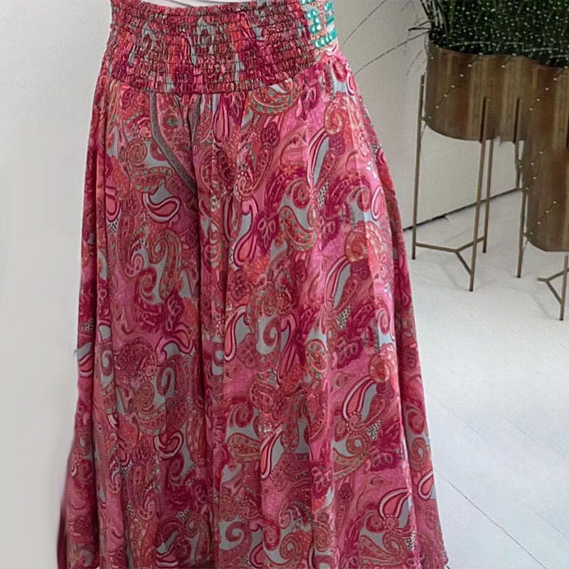 Mavis™ Elastic Pants with Ethnic Print