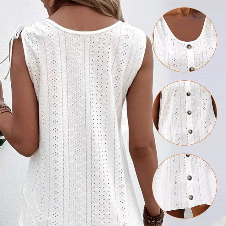 Tove™ Sleeveless Knit Dress with U-Neck and Comfortable Fit