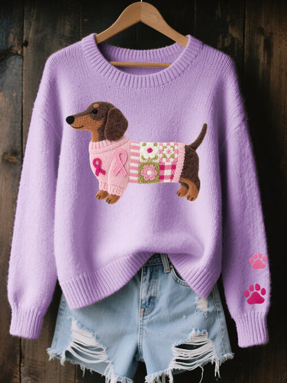 Lula™ Wool Sweater with Dog Design