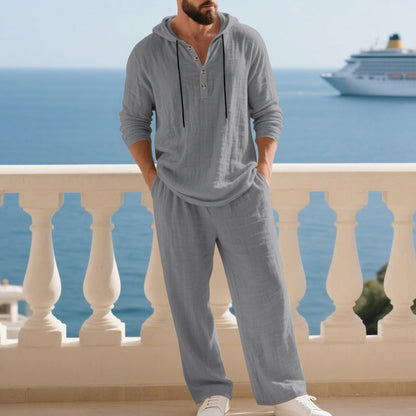 Indirae™ Men's 2-Piece Set: Oversized Hoodie and Pants