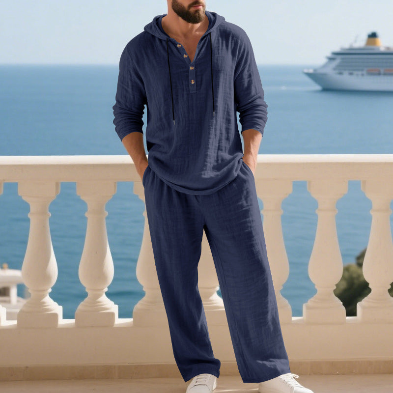 Indirae™ Men's 2-Piece Set: Oversized Hoodie and Pants