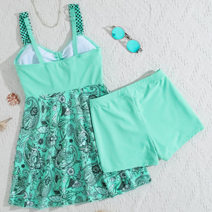 Sable™ Two-Piece Bathing Suit with Straps and Removable Shorts