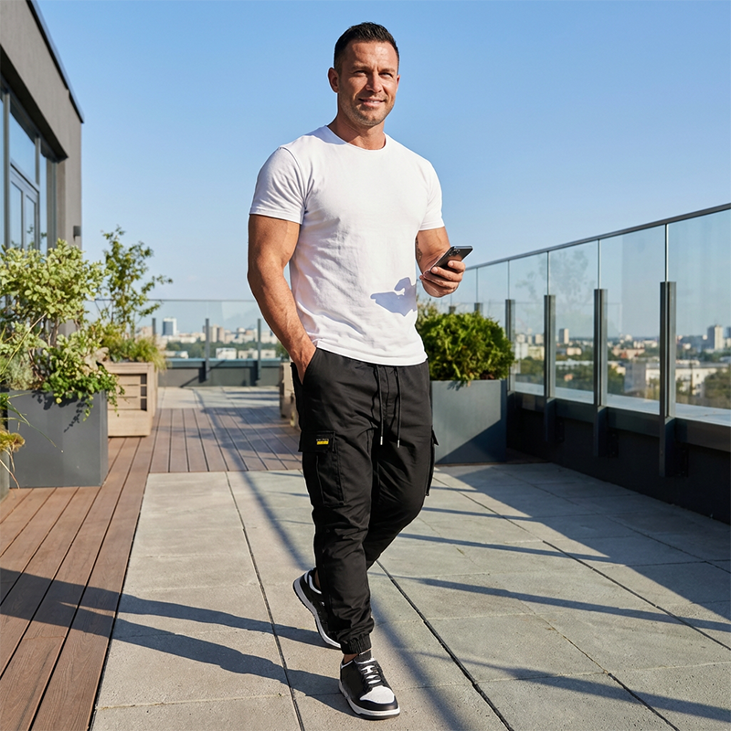 Aldric | Casual Cargo Pants for Men with Drawstring