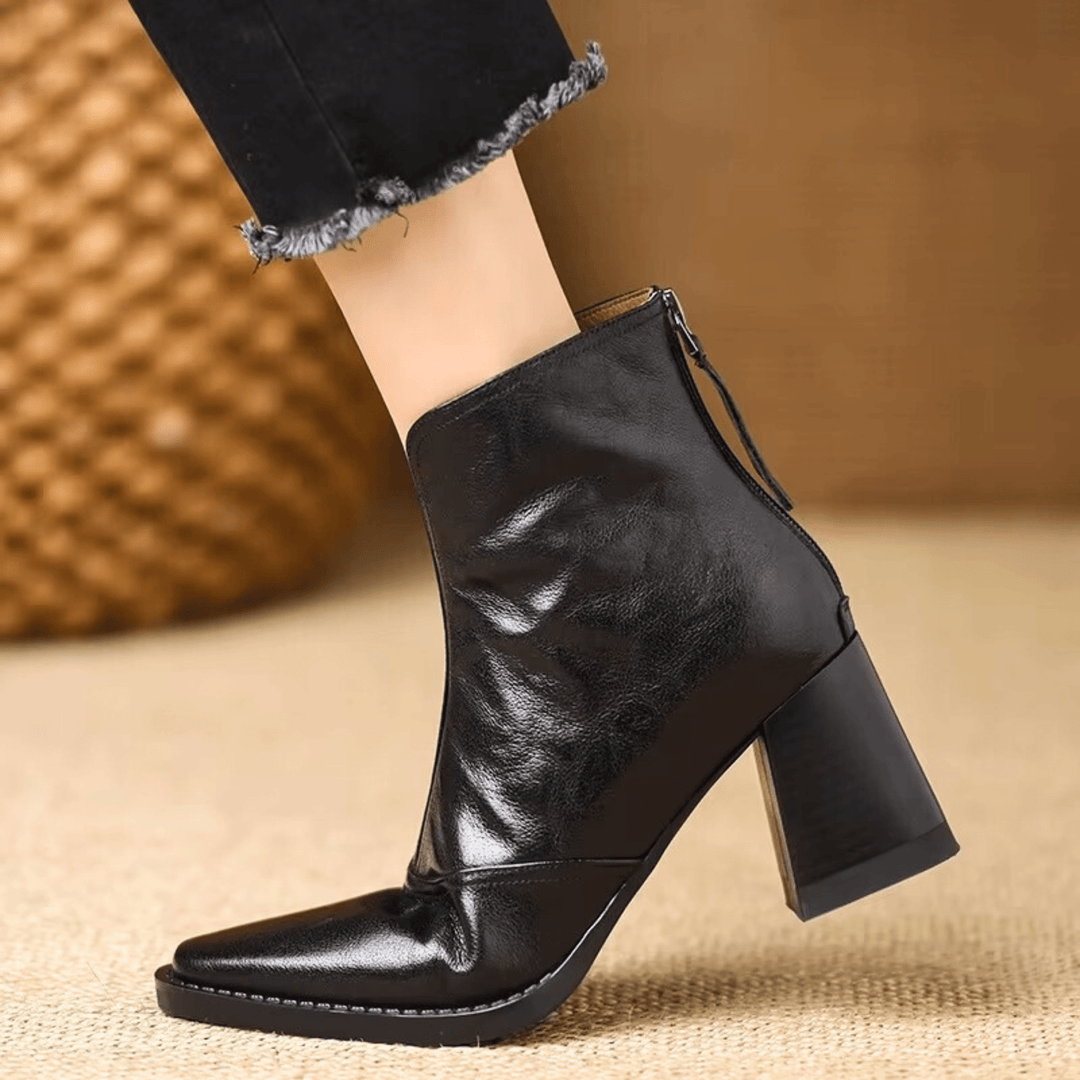 Cavelle™ Comfortable Luxury Ankle Boots with Stylish Mid Heel